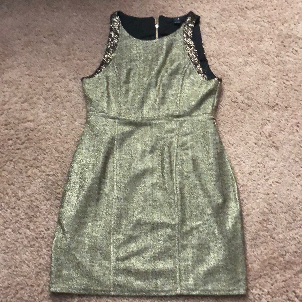 Gold dress with Sequin detail